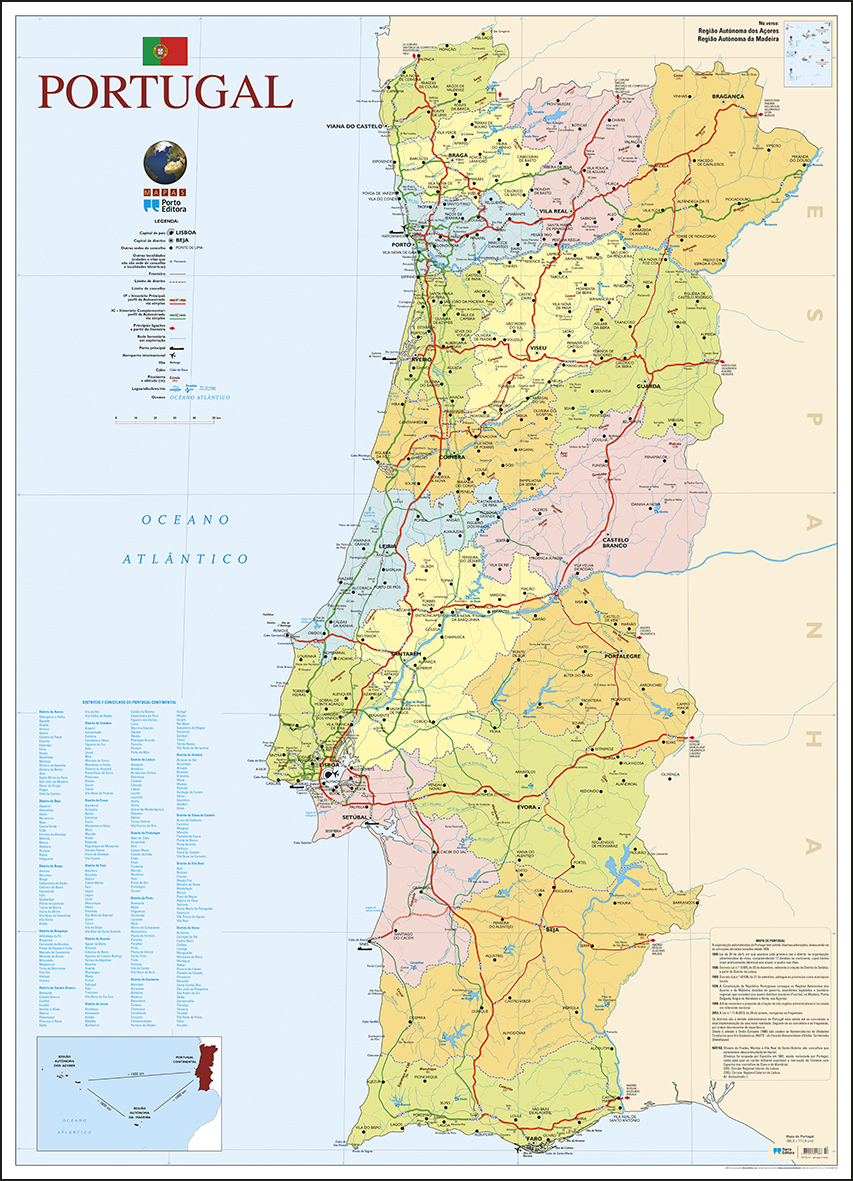 Portugal Num Mapa