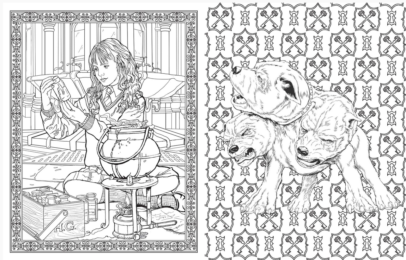 Harry Potter Colouring Book ( Imagem 2 de 4 ) - Preview