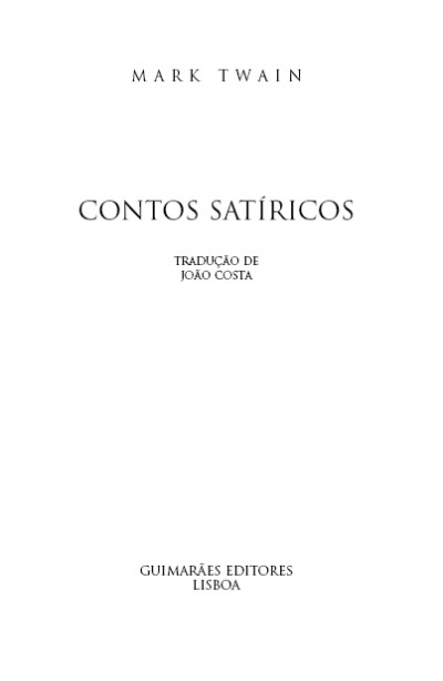 Contos Satíricos de Mark Twain ( Imagem 2 de 2 ) - Preview
