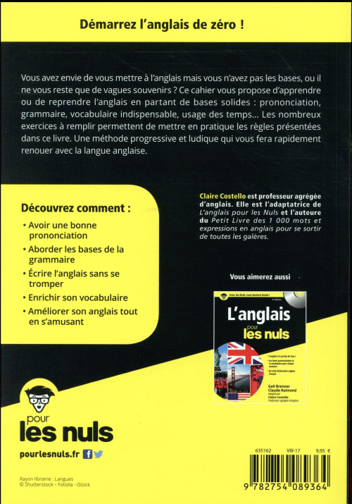 Le Cahier D'Exercice L'Anglais Débutant Pour Les Nuls ( Imagem 2 de 2 ) - Preview