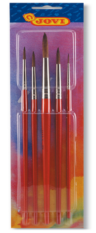 Kit de Pinceis de aguarela jovi 5 unidades ( Imagem 3 de 5 ) - Preview