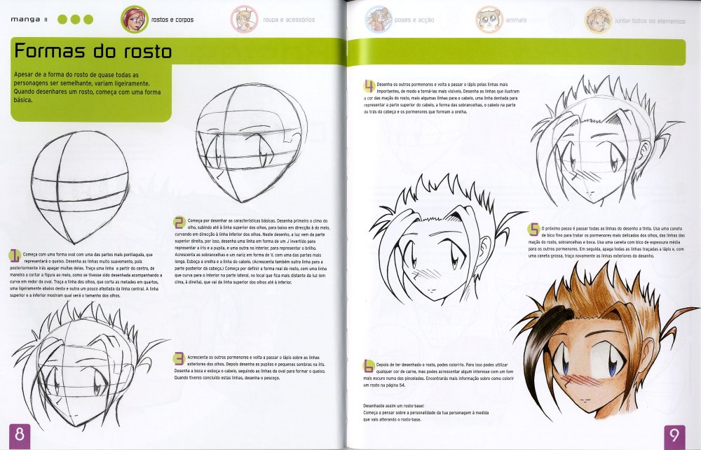 Como Desenhar Anime Como Desenhar Mangá Ideias Para Cabelos - Arte