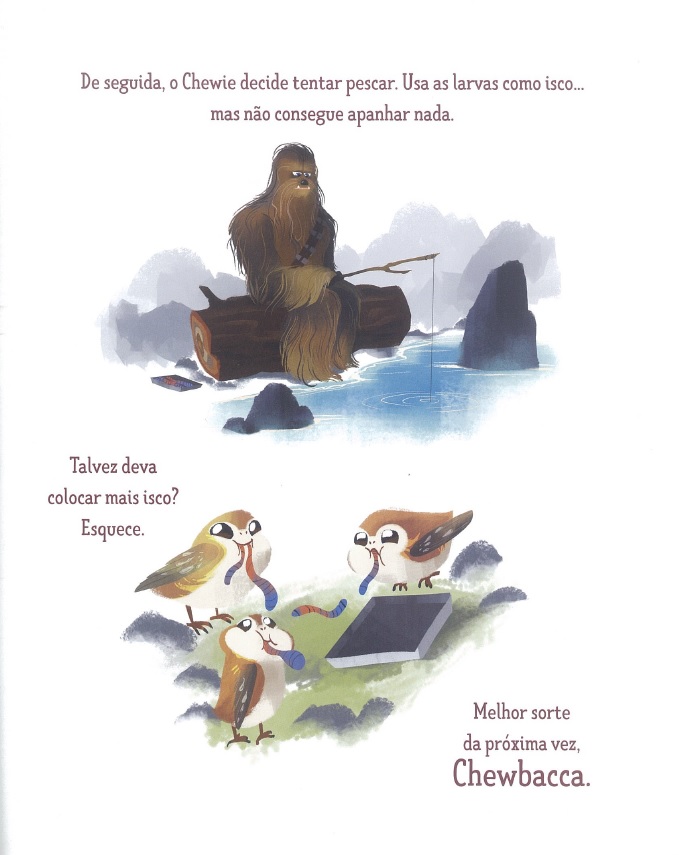 Star Wars - Chewie e os Porgs ( Imagem 2 de 4 ) - Preview
