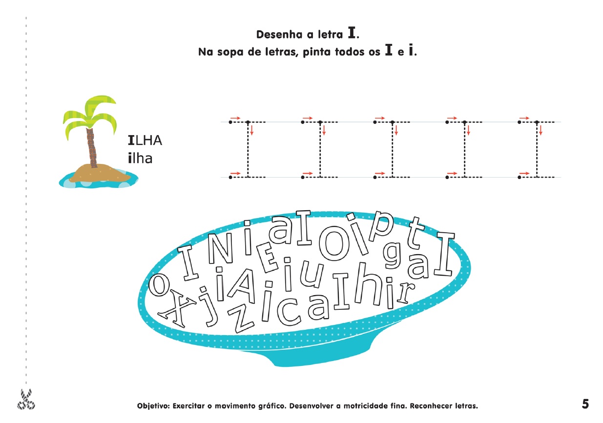 Livro de Fichas Pré-Escolar 5 e 6 Anos ( Imagem 5 de 5 ) - Preview