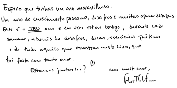 Mensagem da autora