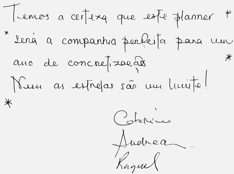 Mensagem da autora