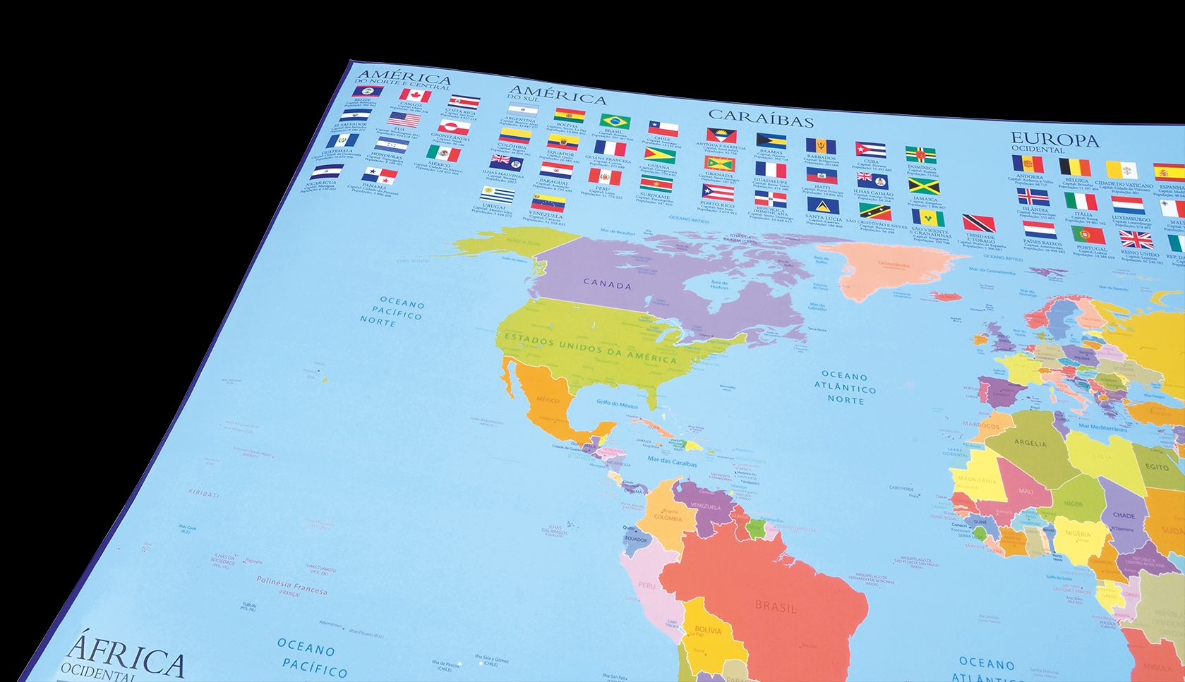Descobre o Mapa Mundo e as Bandeiras ( Imagem 2 de 2 ) - Preview