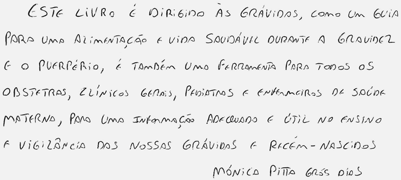 Mensagem da autora