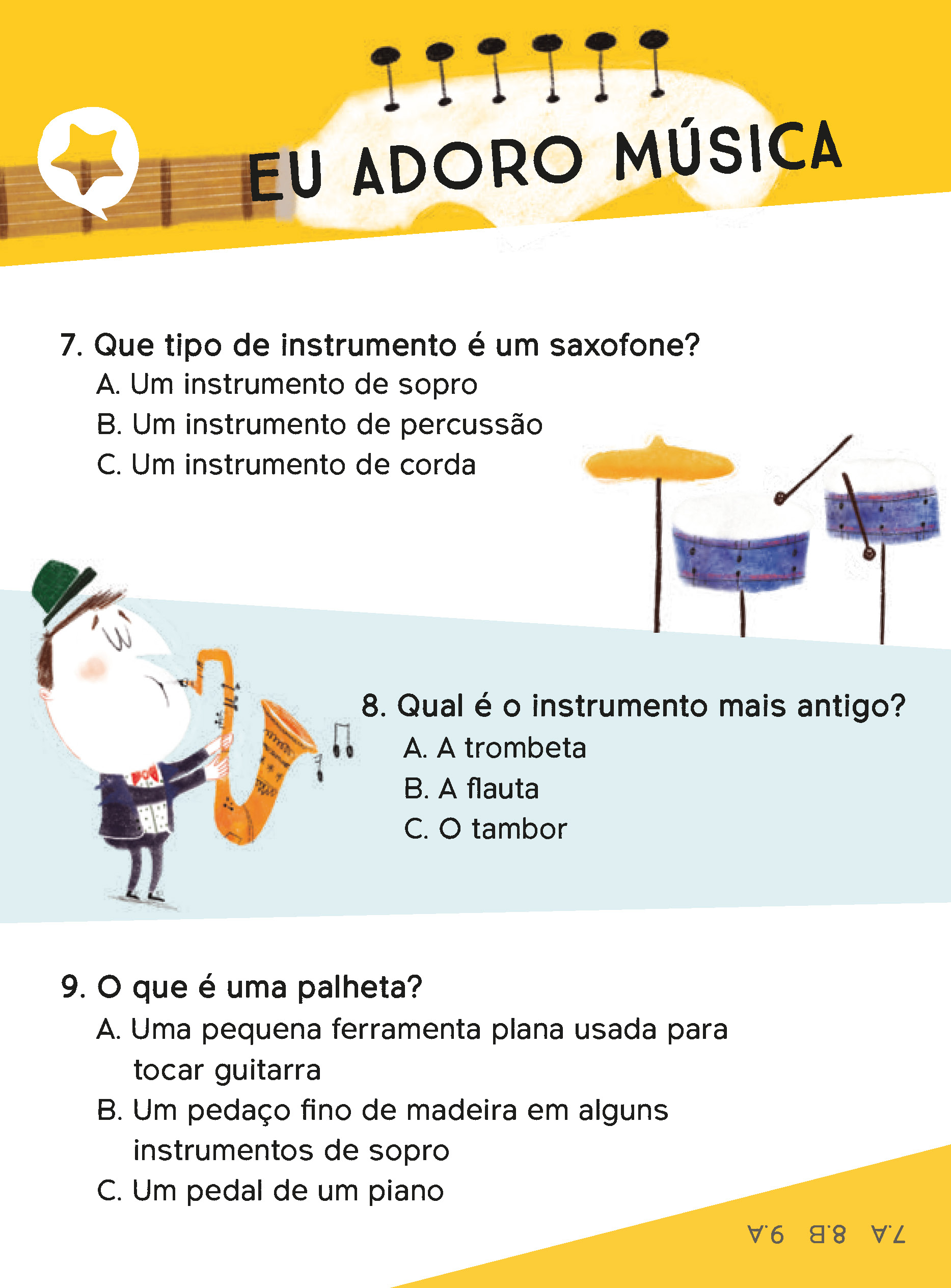 Rápido Quiz para Pré-escolares +5 Anos