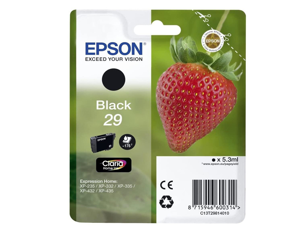 Tinteiro Epson Home 29 T2981. Cor preto ( Imagem 2 de 3 ) - Preview