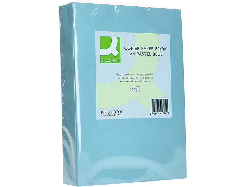 Papel de Cor Q-Connect Din A4 80gr Azul Pack de 500 Folhas ( Imagem 3 de 8 ) - Preview