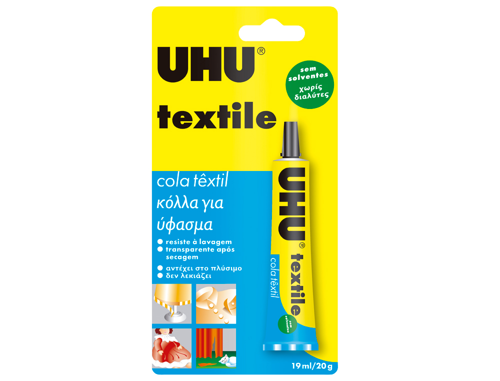 Cola Uhu Têxtil 20g/19ml 38350  ( Imagem 2 de 4 ) - Preview