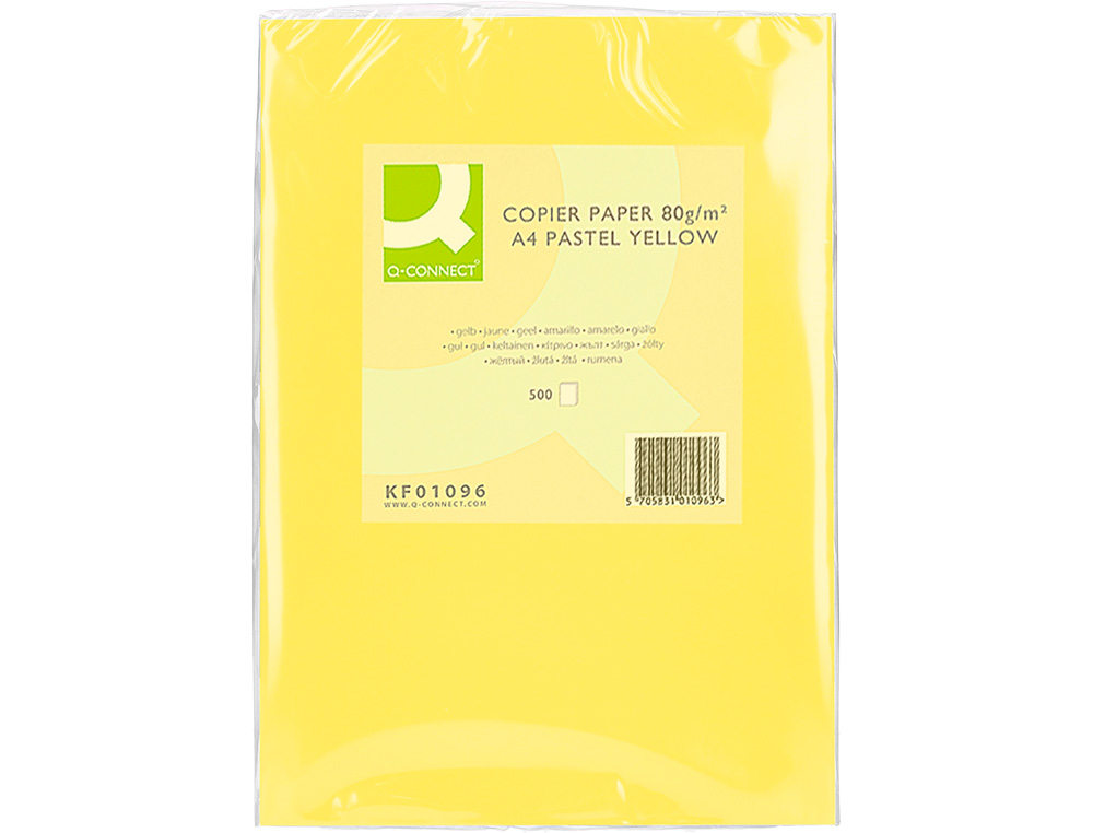 Papel de cor Q-connect. A4. Cor amarelo. 500 folhas ( Imagem 4 de 12 ) - Preview