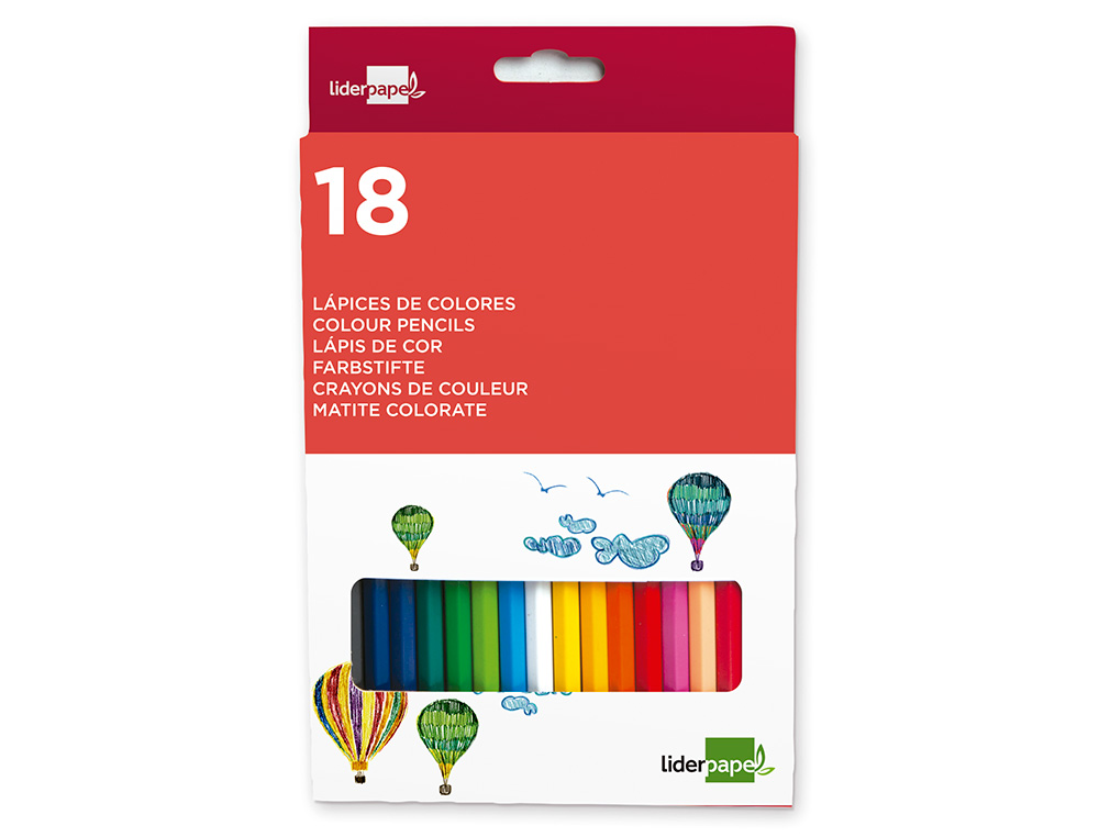 Lapis De Cores Liderpapel - 18 Unidades ( Imagem 2 de 7 ) - Preview