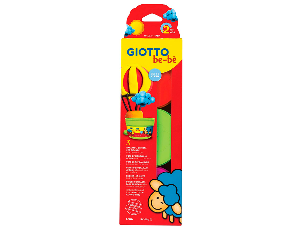 Pasta para Modelar Giotto - Pack de 3 cores ( Imagem 2 de 2 ) - Preview