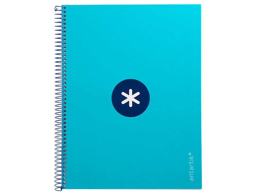 Caderno espiral liderpapel din a4 antartik capa forrada 80f 90 gr pautado 1 banda 4 furos cor turquesa ( Imagem 2 de 9 ) - Preview