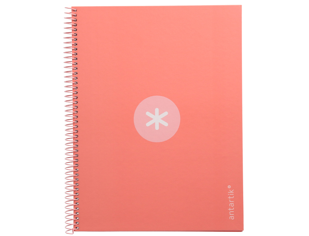 Caderno espiral liderpapel din a4 antartik capa forrada 80f 90 gr pautado 1 banda 4 furos cor rosa claro ( Imagem 2 de 9 ) - Preview