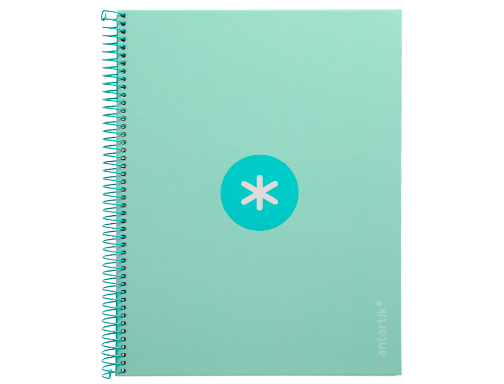 Caderno espiral liderpapel din a4 antartik capa forrada 80f 90 gr pautado 1 banda 4 furos cor menta ( Imagem 2 de 9 ) - Preview