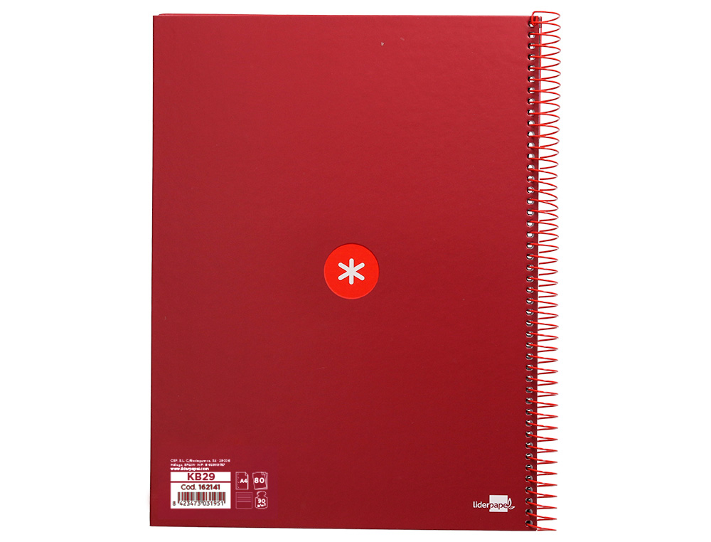 Caderno espiral liderpapel din a4 antartik capa forrada 80f 90 gr pautado 1 banda 4 furos cor framboesa ( Imagem 3 de 9 ) - Preview