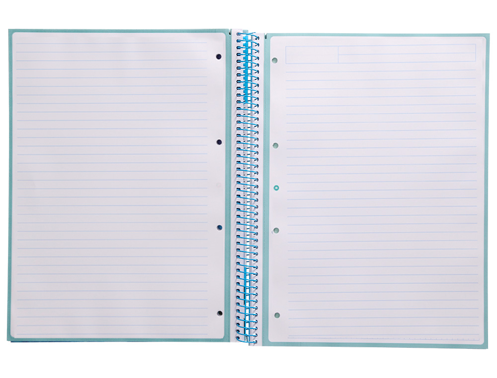 Caderno espiral liderpapel din a4 antartik capa forrada 80f 90 gr pautado 1 banda 4 furos cor celeste ( Imagem 5 de 9 ) - Preview
