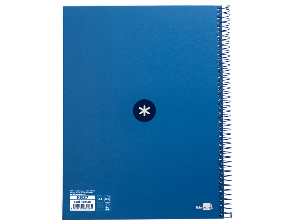 Caderno espiral liderpapel din a4 antartik capa forrada 80f 90 gr pautado 1 banda 4 furos cor azul escuro ( Imagem 3 de 9 ) - Preview