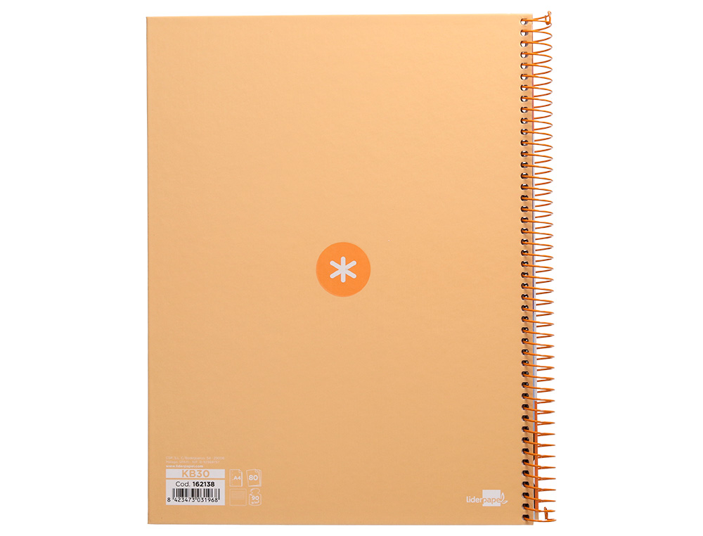 Caderno espiral liderpapel din a4 antartik capa forrada 80f 90 gr pautado 1 banda 4 furos cor amarelo claro ( Imagem 3 de 9 ) - Preview