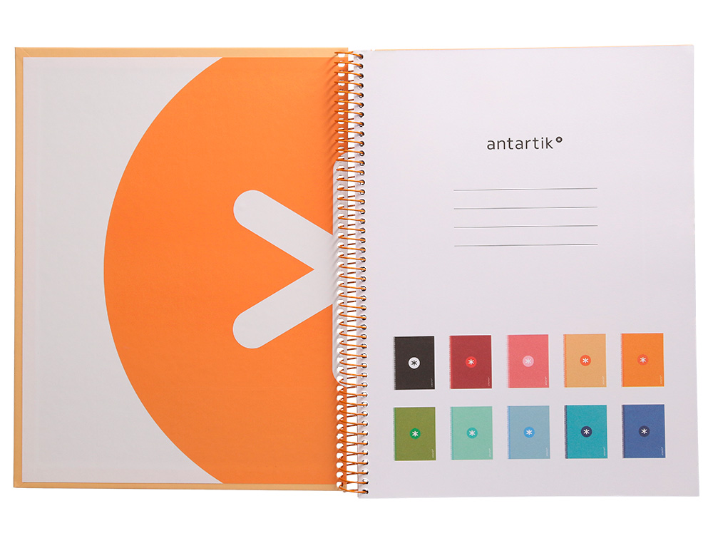 Caderno espiral liderpapel din a4 antartik capa forrada 80f 90 gr pautado 1 banda 4 furos cor amarelo claro ( Imagem 4 de 9 ) - Preview