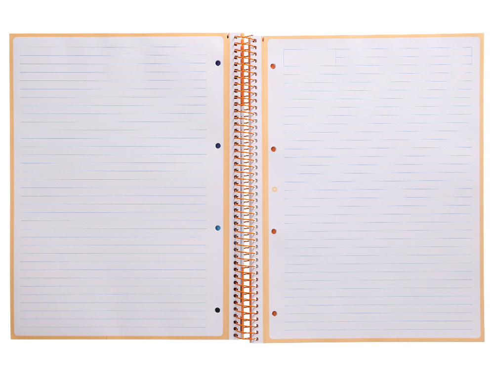 Caderno espiral liderpapel din a4 antartik capa forrada 80f 90 gr pautado 1 banda 4 furos cor amarelo claro ( Imagem 5 de 9 ) - Preview