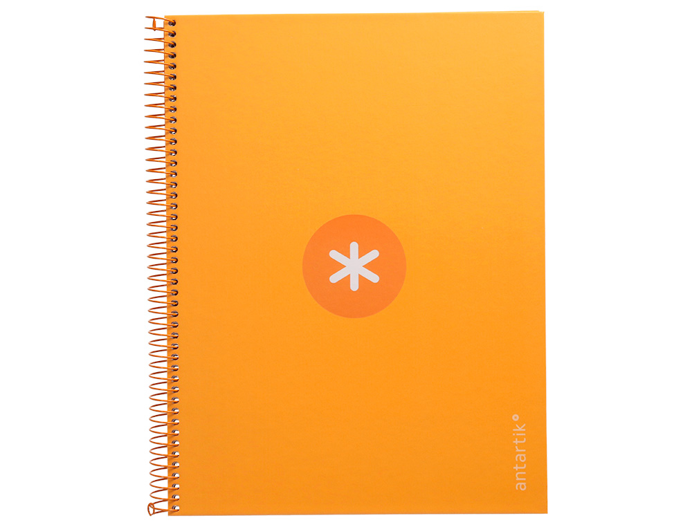 Caderno espiral liderpapel din a4 antartik capa forrada 80f 90 gr quadricula 5mm 1 banda 4 furos cor mostarda ( Imagem 2 de 9 ) - Preview