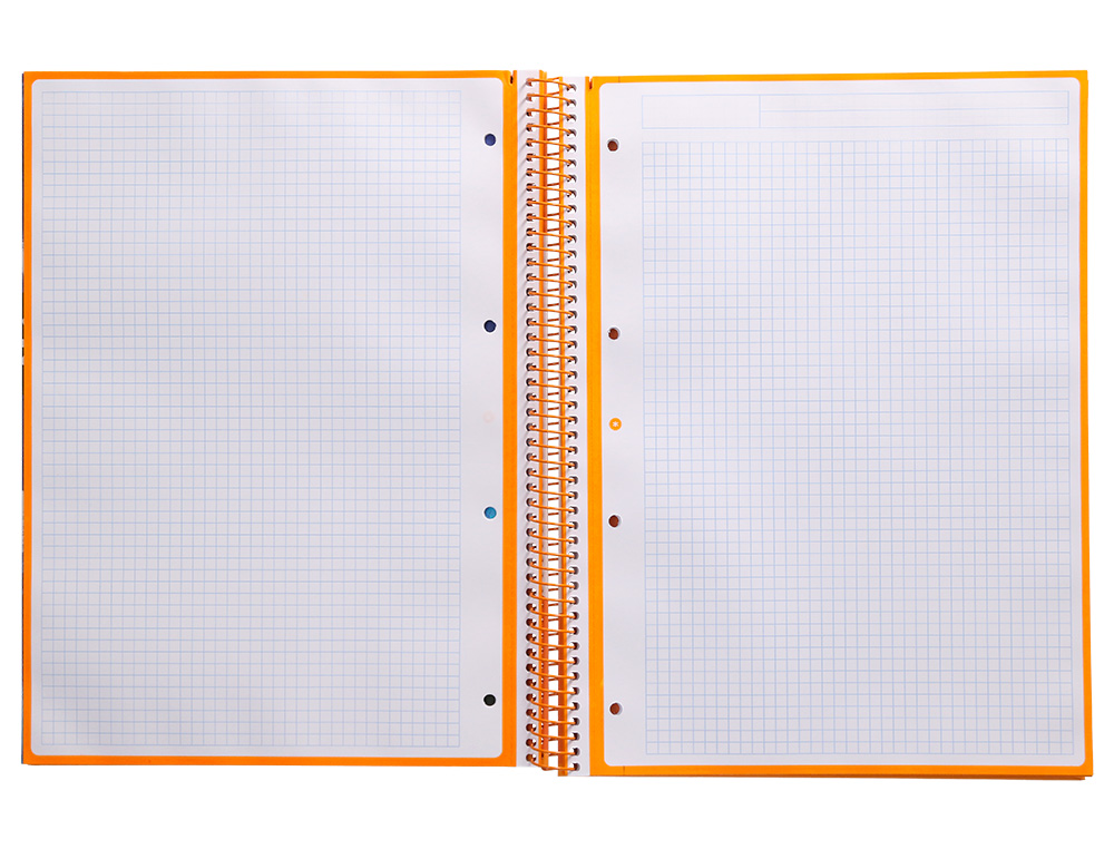 Caderno espiral liderpapel din a4 antartik capa forrada 80f 90 gr quadricula 5mm 1 banda 4 furos cor mostarda ( Imagem 5 de 9 ) - Preview