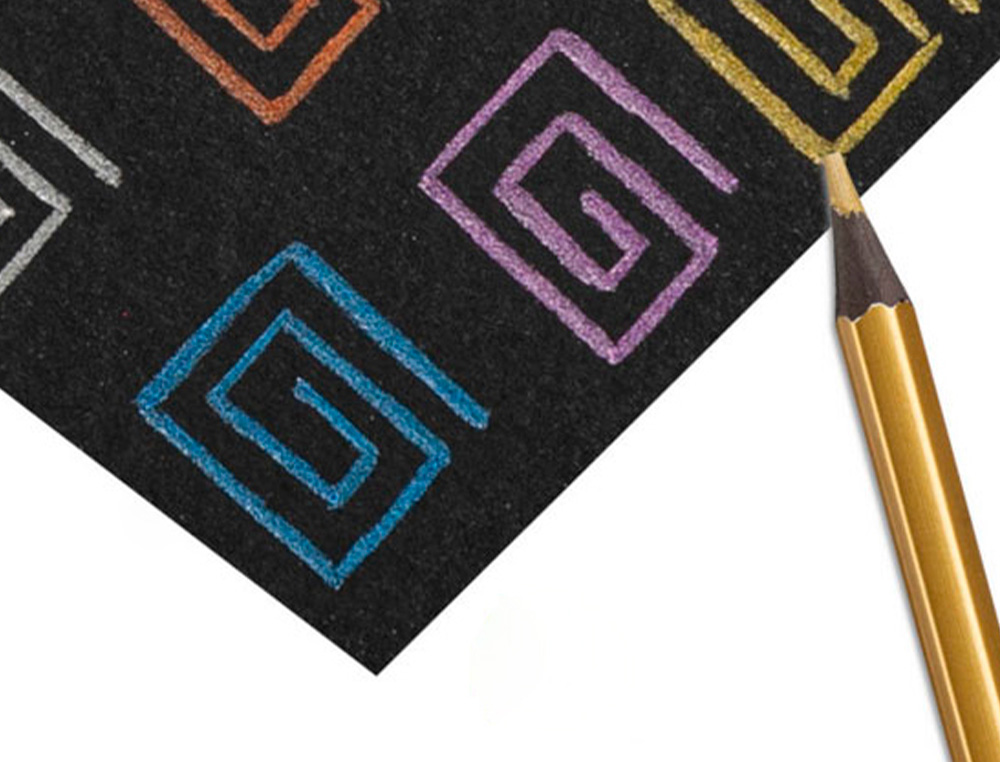 Lapis de cor carioca metallic hexagonal mina 3,3 mm caixa de 12 cores sortidas ( Imagem 4 de 4 ) - Preview