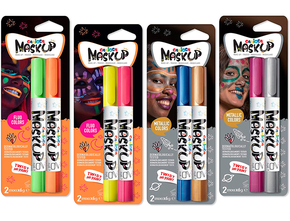 Barra de maquilhagem carioca mask up neon / metallic caixa de 12 cores sortidas ( Imagem 2 de 5 ) - Preview