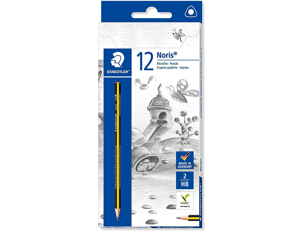 Lapis de grafite staedtler triplus slim triangular mina de 2mm ( Imagem 3 de 8 ) - Preview