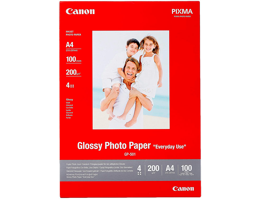 Papel foto canon a4 brilhante 170gr/m2 pack 100 folhas ( Imagem 2 de 4 ) - Preview