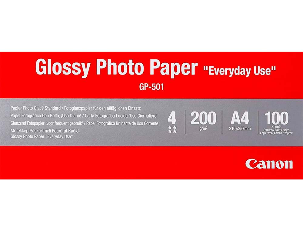 Papel foto canon a4 brilhante 170gr/m2 pack 100 folhas ( Imagem 4 de 4 ) - Preview