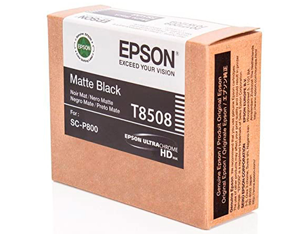 Ink-jet epson surecolor sc-p800 negro mate - Papelaria - WOOK