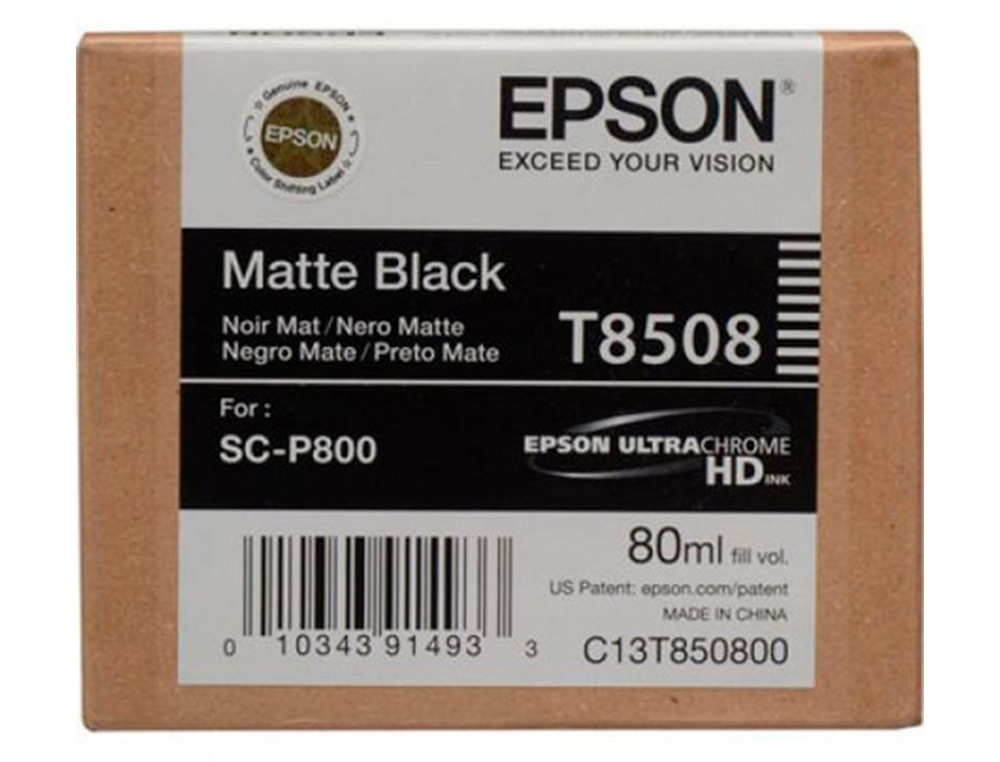 Ink-jet epson surecolor sc-p800 negro mate - Papelaria - WOOK