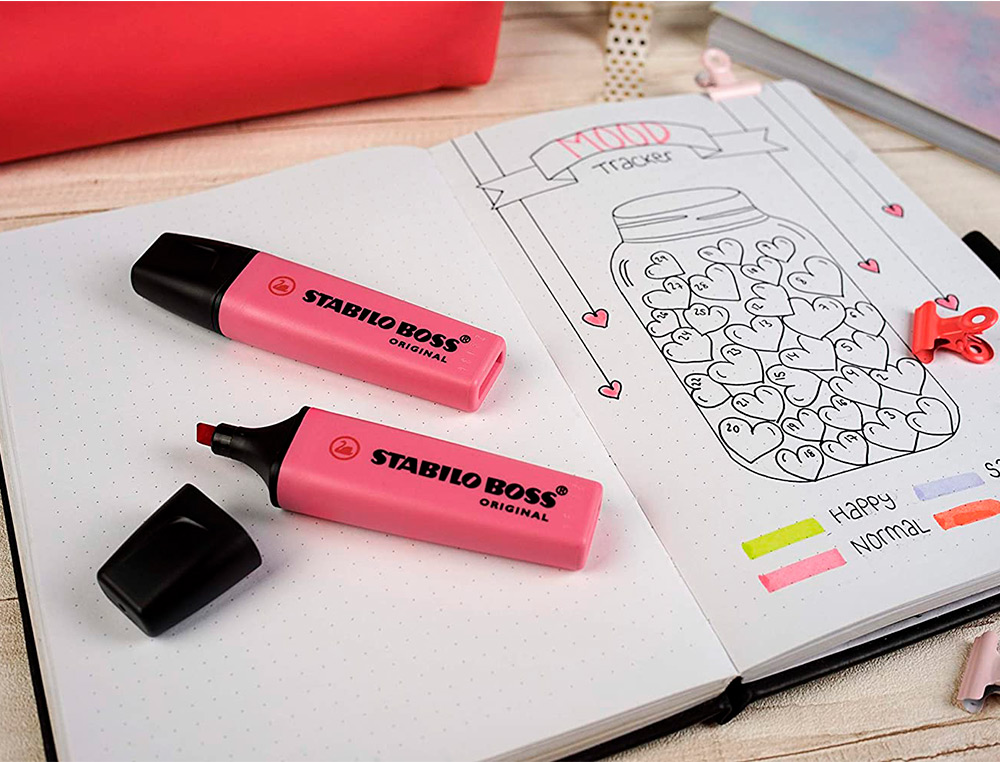 Marcador Stabilo Boss - Fluorescente 70 - Pastel Rosa ( Imagem 5 de 5 ) - Preview