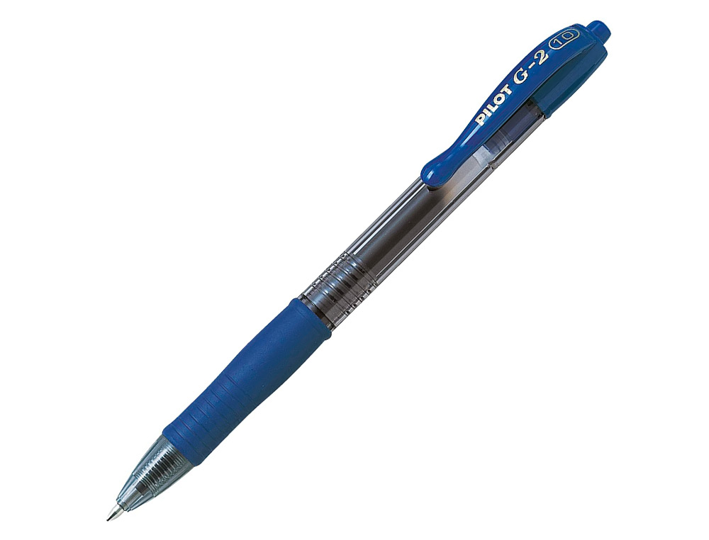 Esferografica pilot g-2 azul tinta gel retratil apoio em borracha em blister ( Imagem 2 de 8 ) - Preview