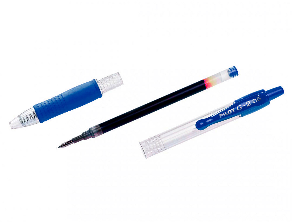 Esferografica pilot g-2 azul tinta gel retratil apoio em borracha em blister ( Imagem 4 de 8 ) - Preview
