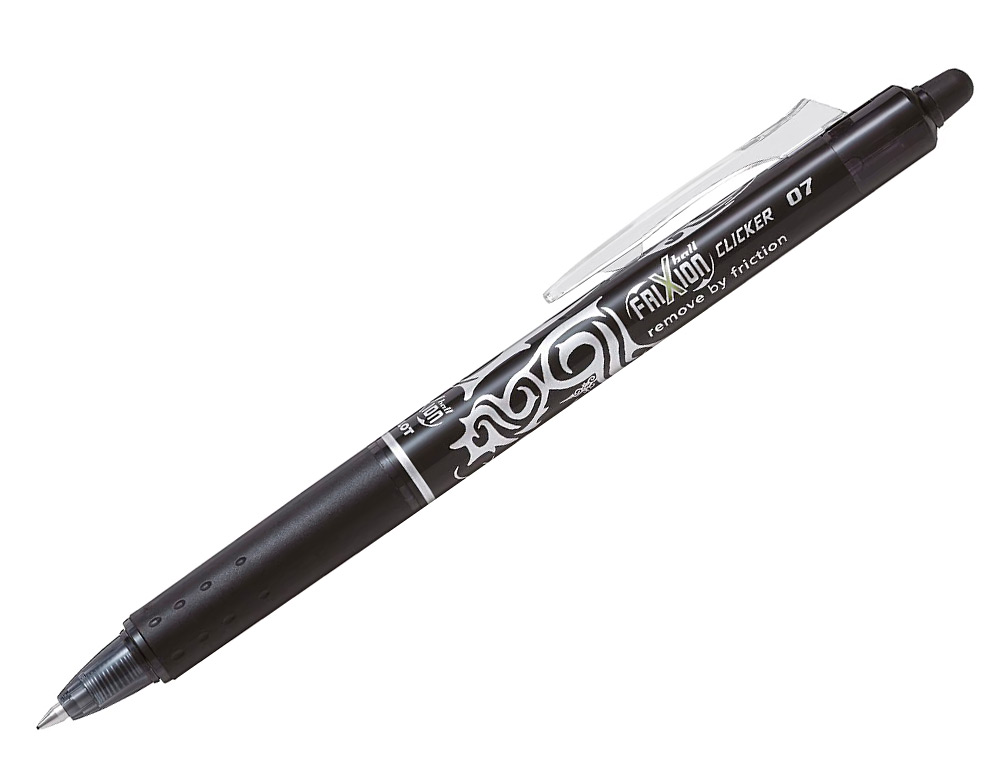Esferografica pilot frixion clicker apagavel 0,7 mm ponta media preto em blister ( Imagem 2 de 8 ) - Preview