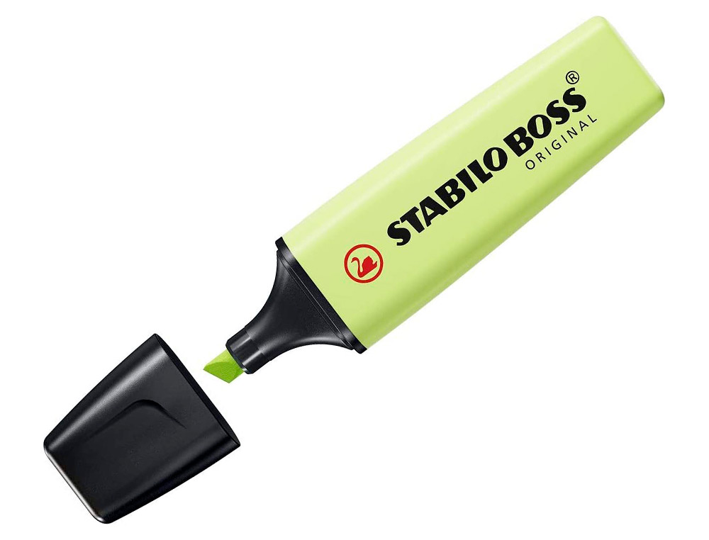Marcador Stabilo Boss - Fluorescente 70 - Pastel Lima ( Imagem 2 de 5 ) - Preview