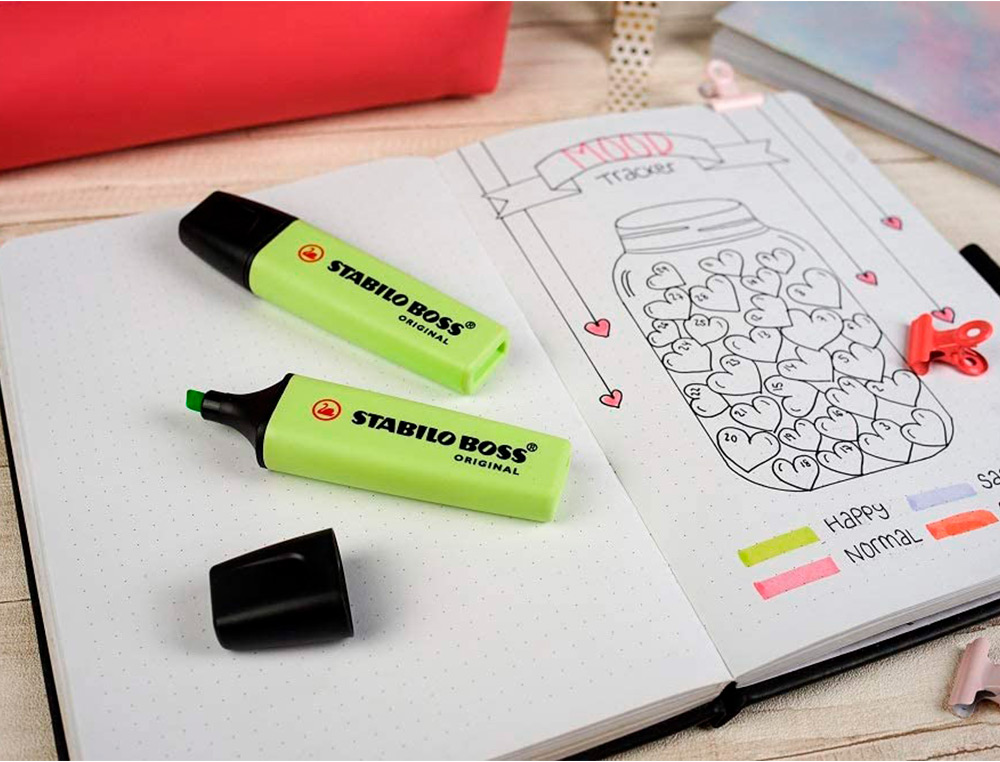 Marcador Stabilo Boss - Fluorescente 70 - Pastel Lima ( Imagem 5 de 5 ) - Preview