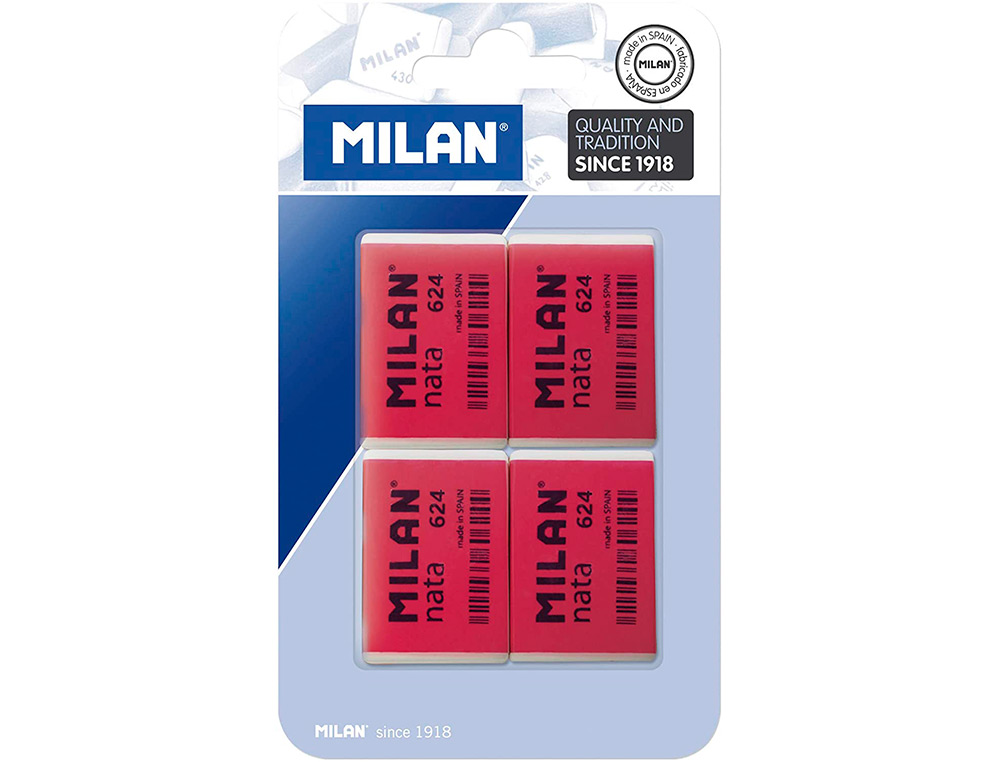 Borracha Milan Nata 624 Blister de 4 Unidades ( Imagem 2 de 3 ) - Preview