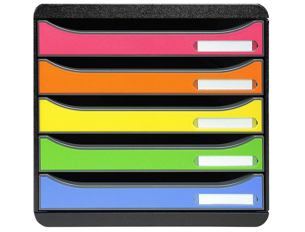 Bloco classificador de secretaria exacompta big-box plus classic iderama arlequin 5 gavetas multicolor 347x278x271 mm ( Imagem 2 de 11 ) - Preview