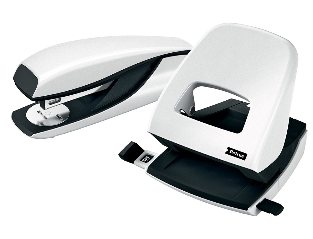 Agrafador petrus 635 wow branco metalizado capacidade 30 folhas ( Imagem 3 de 4 ) - Preview