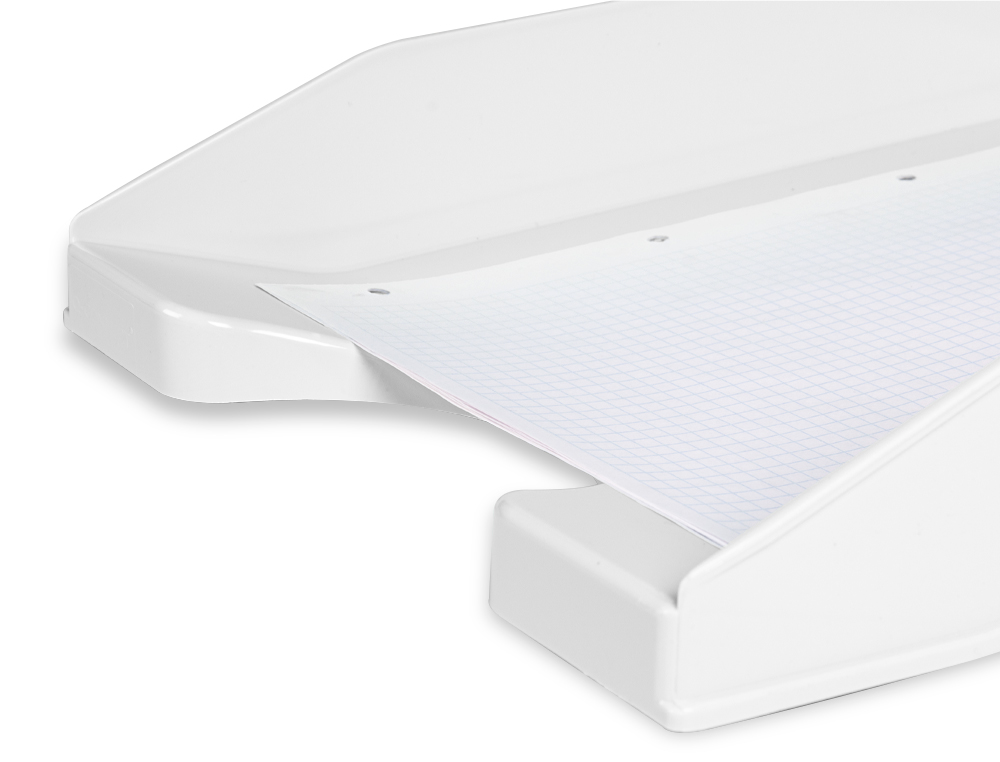 Tabuleiro de secretaria plastico q-connect branco opaco ( Imagem 4 de 8 ) - Preview