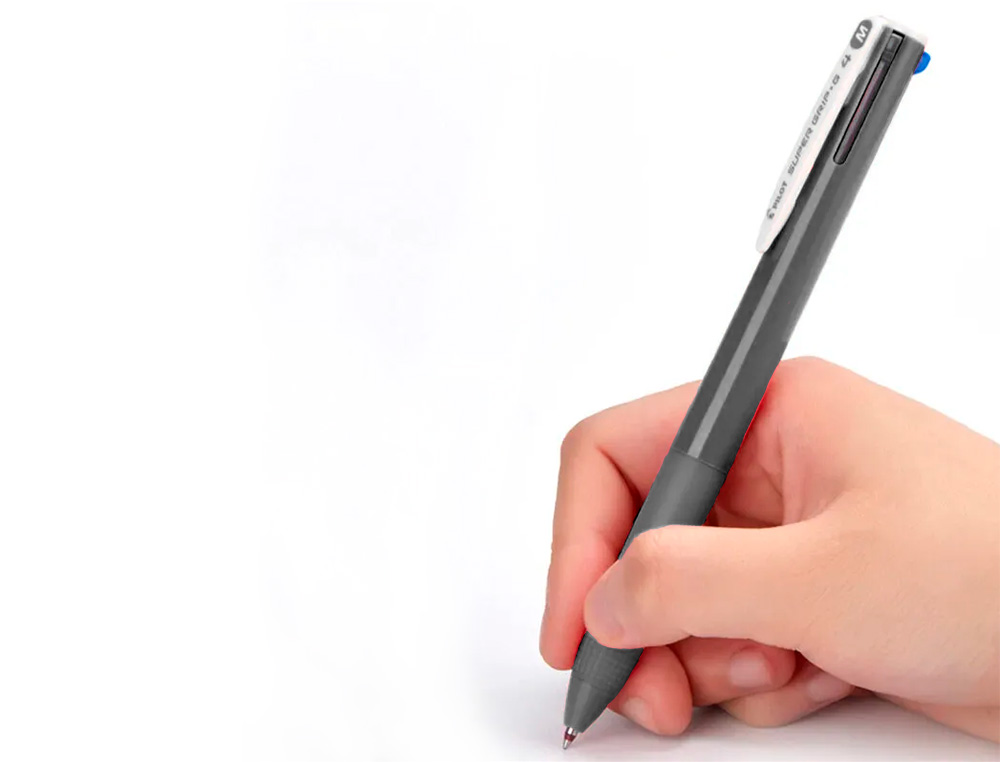 Esferografica pilot supergrip g 4 cores retratil tinta base de oleo corpo cor preto (12 unidades) ( Imagem 4 de 6 ) - Preview