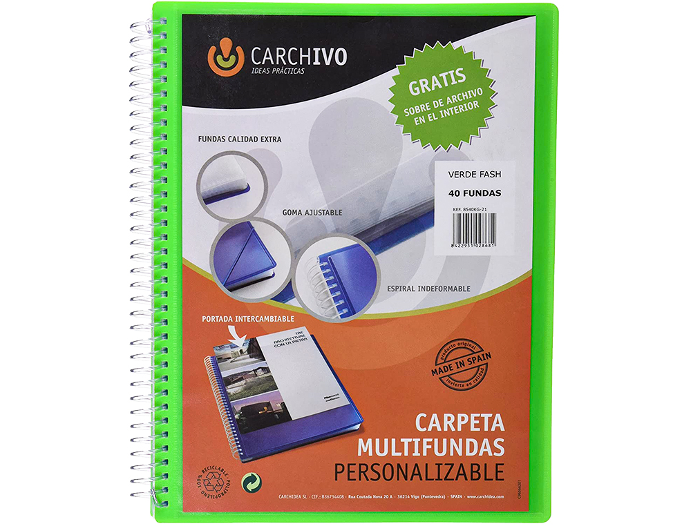 Capa catalogo carchivo archivex polipropileno canguro com espiral 40 bolsas fecho elasticos din a4 azul turquesa ( Imagem 4 de 4 ) - Preview