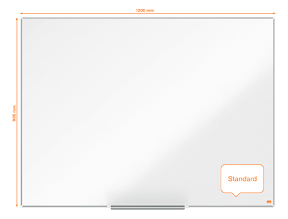 Quadro branco nobo nano clean ip pro lacado magnetico 1200x900 mm ( Imagem 3 de 8 ) - Preview